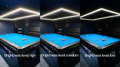 Perimeter Billiard® LED Pool Table Light 7' 8' 9' - Dimmable