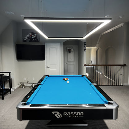 Rasson pool table with Perimeter billiard pool table lighting