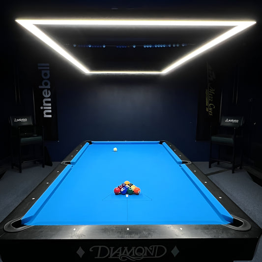 modern led pool table light - front